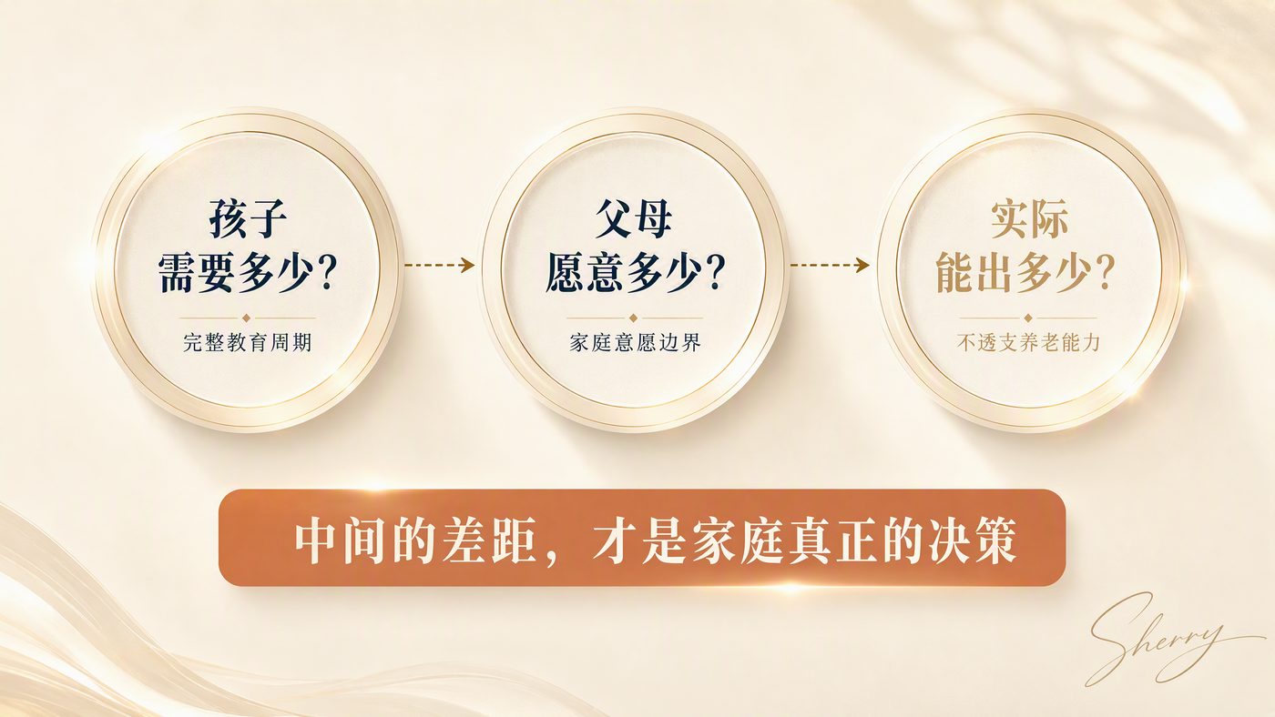 三个数字:需要多少、愿意多少、能出多少